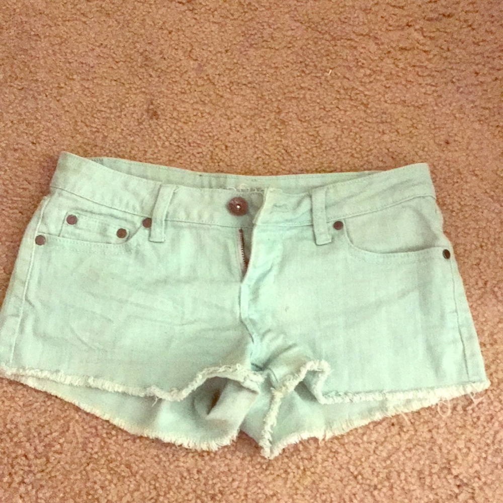 Teal shorts